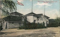 Boat House, Branch Brook Park Postcard