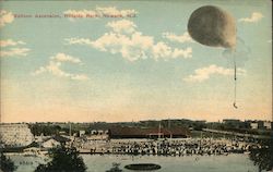 Balloon Ascension, Hillside Park Newark, NJ Postcard Postcard Postcard