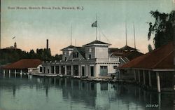 Boat House, Branch Brook Park Postcard