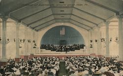 Interior of Auditorium, Willow Grove Park Postcard