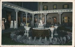 Electric Fountain at the Kittatinny, "Night View" Delaware Water Gap, PA Postcard Postcard Postcard