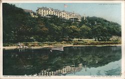 View of Kittatinny Hotel from Delaware River Postcard