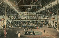 Interior Pavilion of Fun, Steeplechase Coney Island, NY Postcard Postcard Postcard