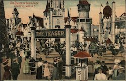 The Teaser in Luna Park Coney Island, NY Postcard Postcard Postcard