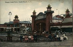 Happy Land Park, South Beach Staten Island, NY Postcard Postcard Postcard