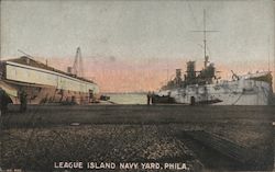 League Island Navy Yard Postcard