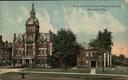 Portage County Court House and Jail Postcard