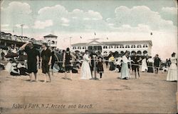 Arcade and Beach Asbury Park, NJ Postcard Postcard Postcard