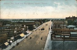 Kansas Avenue, South From Roof Garden Postcard