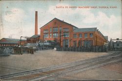 Santa Fe Shops - Machine Shop Postcard