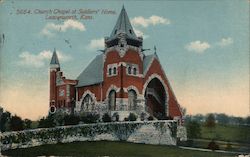 Church Chapel at Soldiers' Home Leavenworth, KS Postcard Postcard Postcard