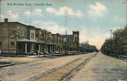 West 8th Street Scene Coffeyville, KS Postcard Postcard Postcard