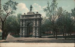 Entrance to City Park Junction City, KS Postcard Postcard Postcard