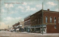 Commercial Street Emporia, KS Postcard Postcard Postcard