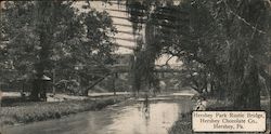 Hershey Park Rustic Bridge, Hershey Chocolate Co. Postcard