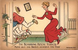 The Boarding House Terror Postcard