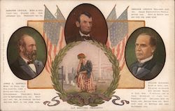 Our Martyred Presidents: Garfield, Lincoln and McKinley Postcard Postcard Postcard