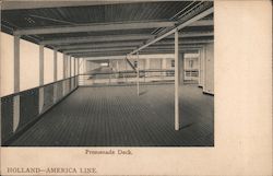 Promenade Deck, Holland America Line Postcard