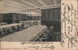 Second Class Dining Room, Holland-America Line Postcard