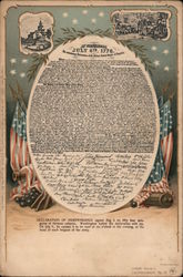 Declaration of Independance Postcard