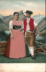 Dutch Couple Postcard