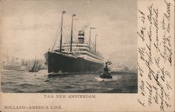 T.S.S. New Amsterdam Postcard