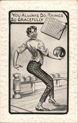 You Always Do Things So Gracefully, Bowling Alley Postcard