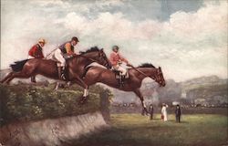 Steeplechasing Postcard