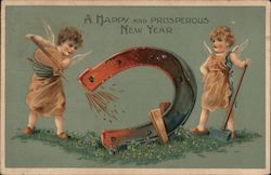 A Happy and Prosperous New Year Postcard