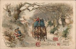 With Best Christmas Wishes Postcard