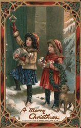 A Merry Christmas Children Postcard Postcard Postcard