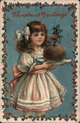 Christmas Greetings Children Postcard Postcard Postcard