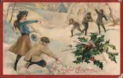 A Joyous Christmas Children Postcard Postcard Postcard