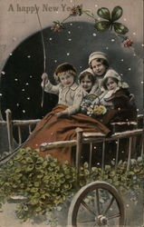 A Happy New Year Children Postcard Postcard Postcard