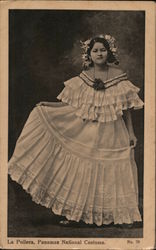 La Pollera, Panamas National Costume Postcard Postcard Postcard