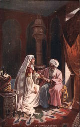 The Consultation - Moroccan Doctor Postcard Postcard Postcard