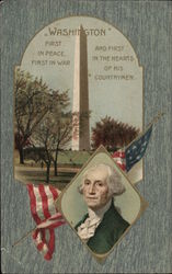 Washington -First in Peace, First in War and First in the Hearts of His Countrymen President's Day Postcard Postcard Postcard