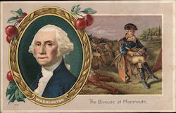 George Washington, The Bivouac at Monmouth President's Day Postcard Postcard Postcard