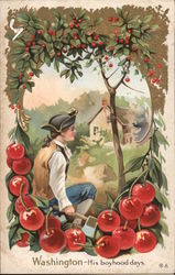 Washington, His Boyhood Days Postcard