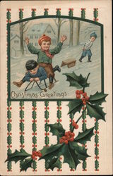 Christmas Greetings Postcard