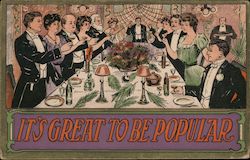 It's Great To Be Popular Comic, Funny Postcard Postcard Postcard