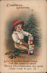 Christmas Greeting Postcard