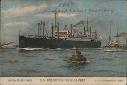 S.S. President Roosevelt Postcard