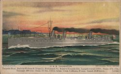 USS Thornton: Torpedo Boat Navy Trade Card Trade Card Trade Card