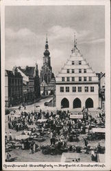 City square in Germany Postcard Postcard Postcard