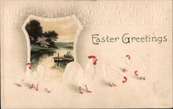 Easter Chickens Postcard