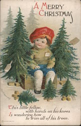 A Merry Christmas Children Postcard Postcard Postcard