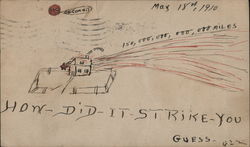 How Did It Strike You - Shooting Star / Comet Postcard