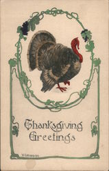 Thanksgiving Greetings Turkeys Postcard Postcard Postcard