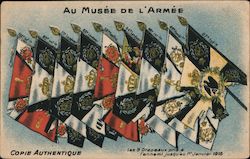 French Army Flags Postcard